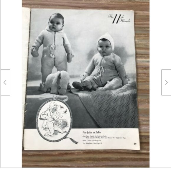 1940s Baby Styles by Beehive #41 Knitting Pattern Book Infant Layette Clothing - Picture 2 of 6